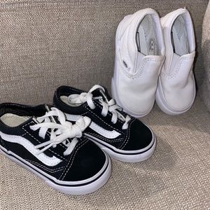 Two pairs of Vans Sneakers (toddler size)
